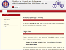 Tablet Screenshot of nss.mitindia.edu