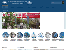 Tablet Screenshot of mitindia.edu